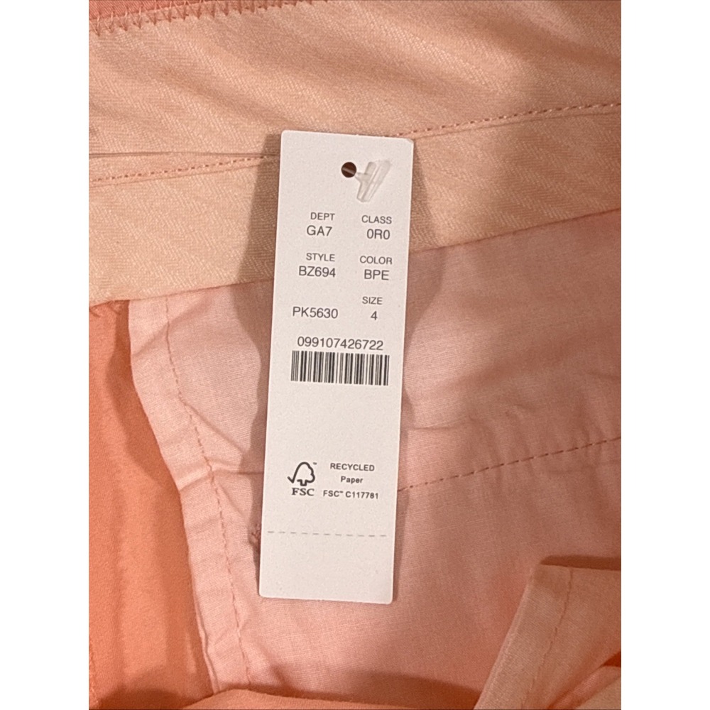 New J Crew Wide Leg Essential Pants Pleated Womens Size 4 Pink High Rise Stretch - Picture 11 of 16